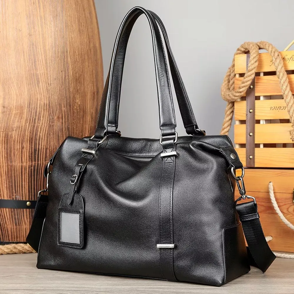 CowLuxe Elegant Leather Handbag