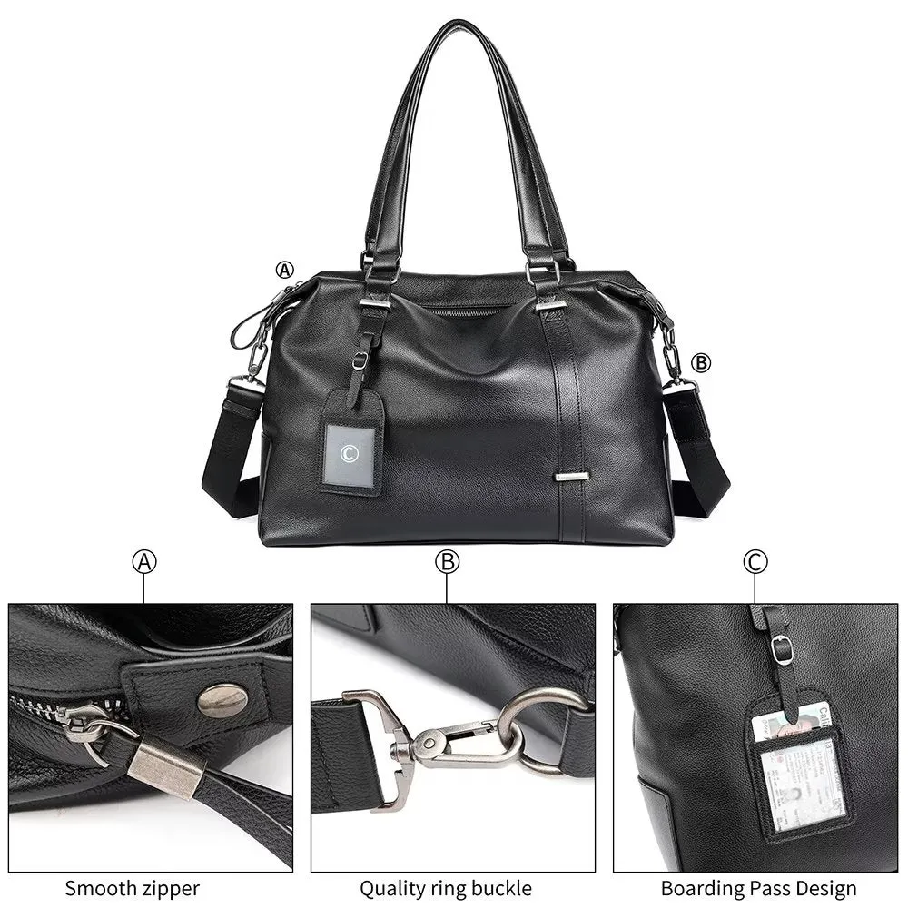 CowLuxe Elegant Leather Handbag