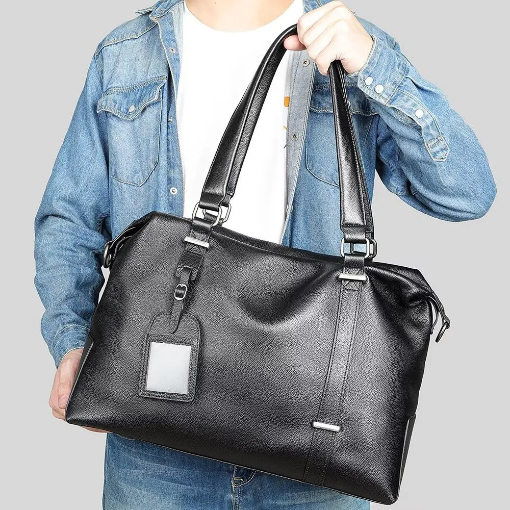 CowLuxe Elegant Leather Handbag