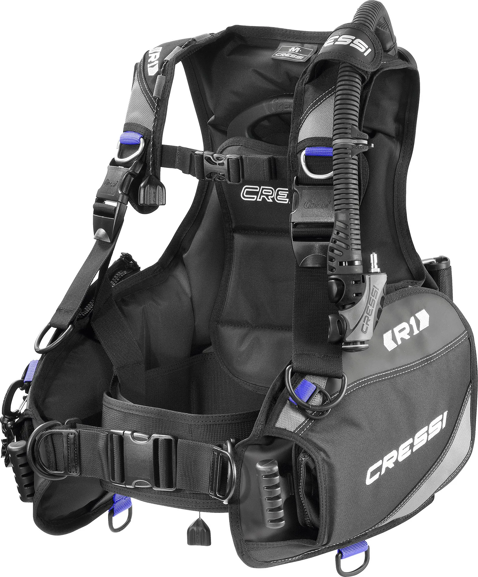 Cressi R1 BCD Donatello Console 2 Dive Computer AC2 Compact Regulator Set GupG Reg Bag Scuba Diving Package