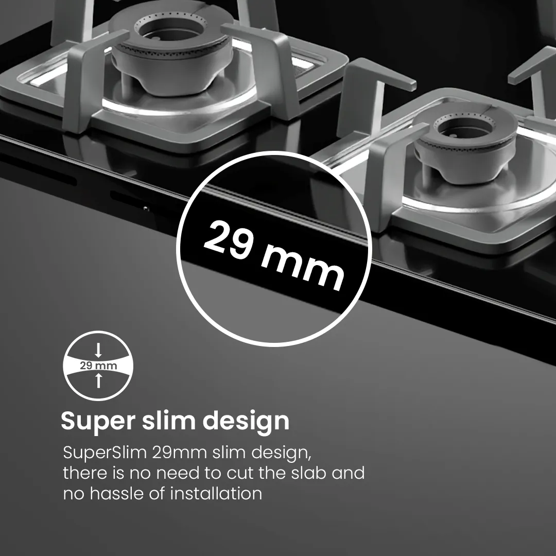 Crompton SuperSlim Gas Hob 60cm 3burner