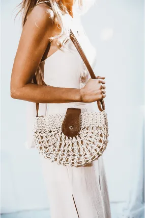 Crossbody Basket Bag - Natural