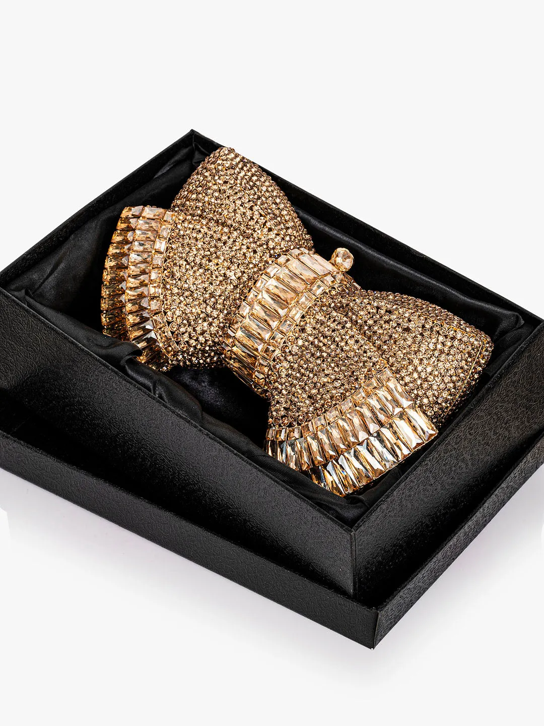 Crystal Studded Amelia Bow Clutch