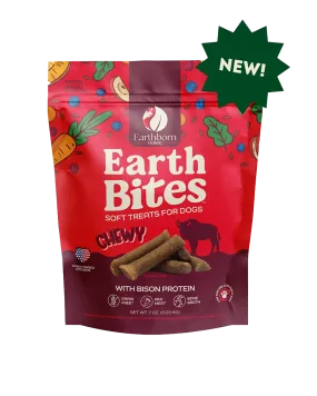 Earthborn Holistic EarthBites Chewy Grain-Free Dog Treats - Bison 7oz