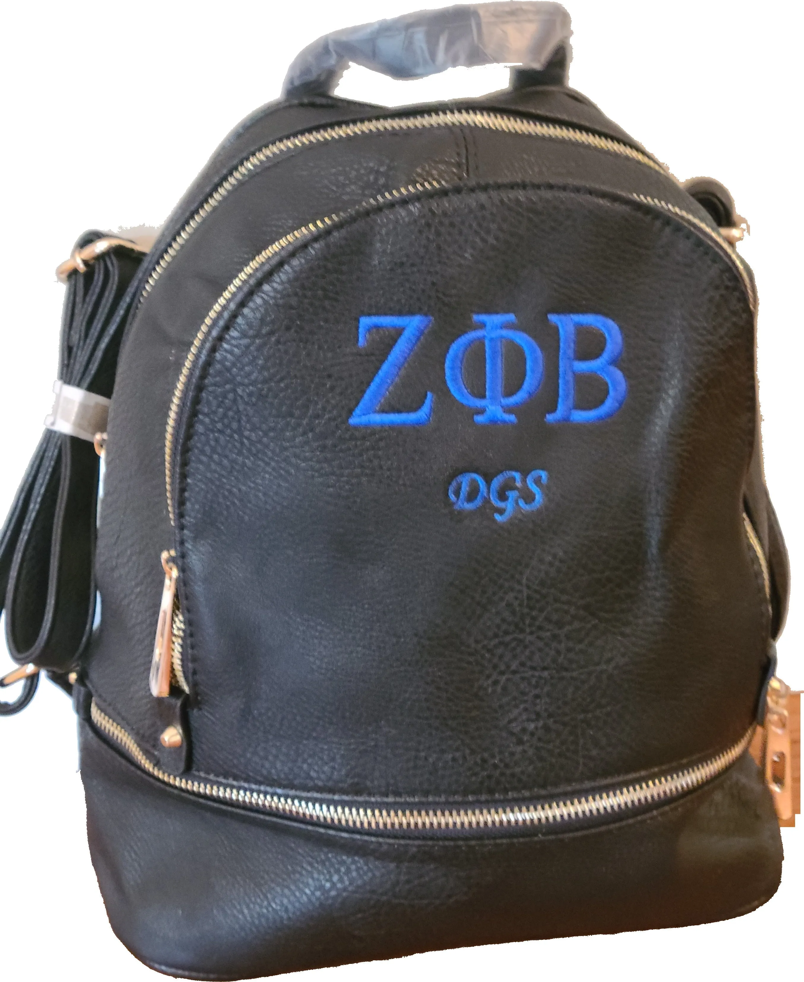 Embroidered Zeta Phi Beta Fashion Backpack