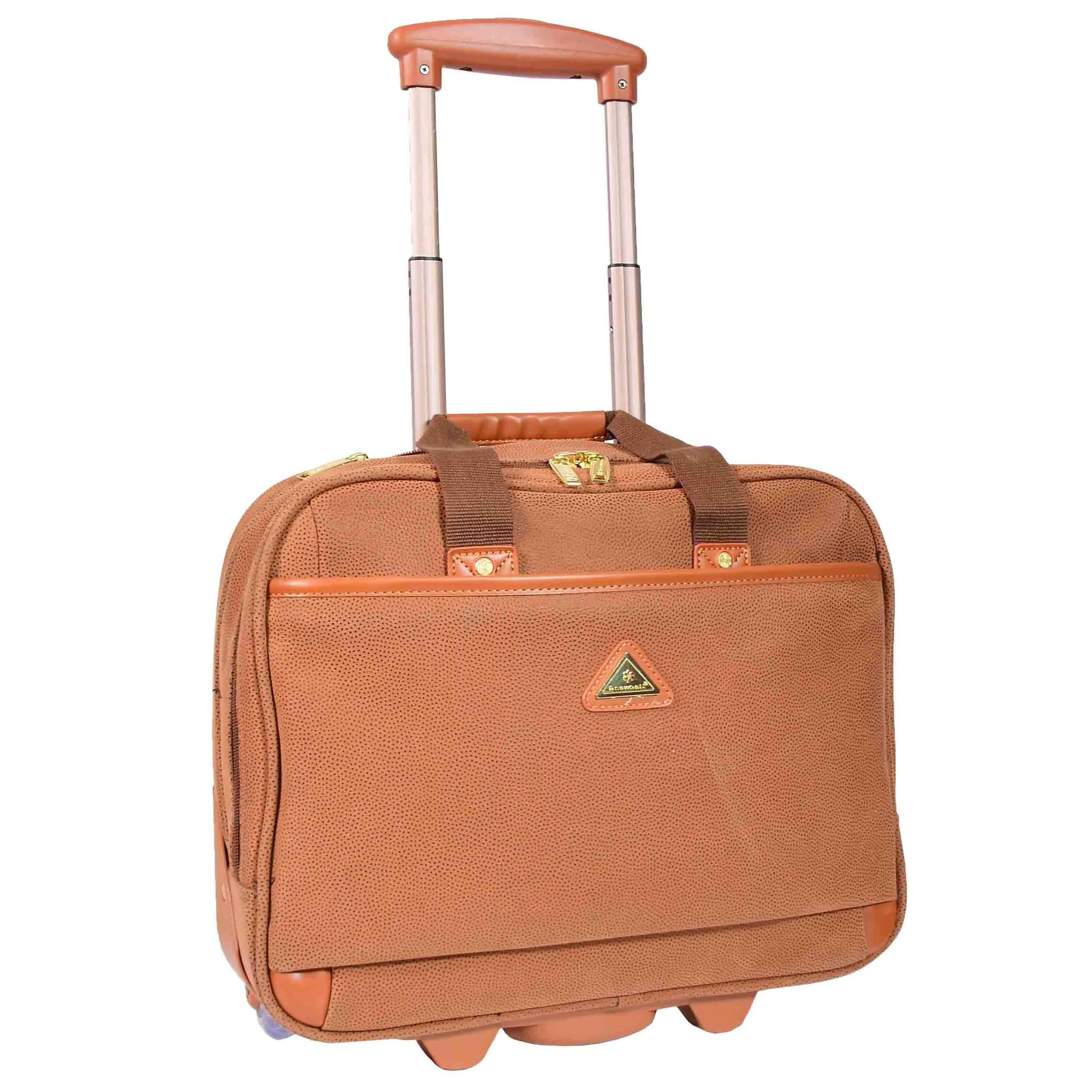 Executive Wheeled Laptop Pilot Case A04021 Camel