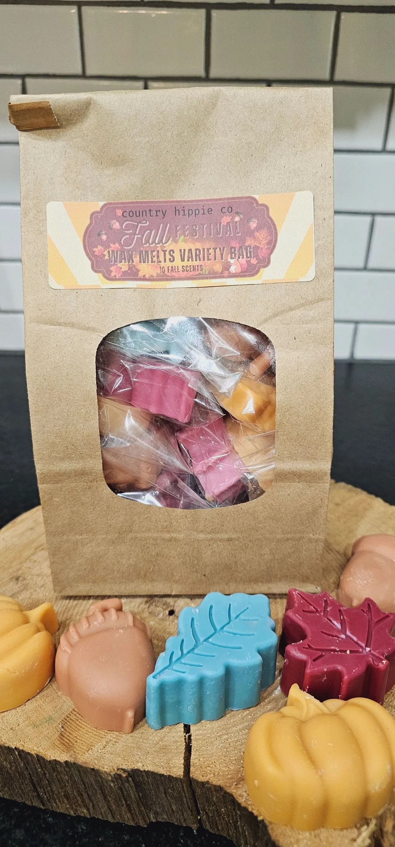 FALL FESTIVAL Wax Melts Variety Bag (10 Fall Scents)