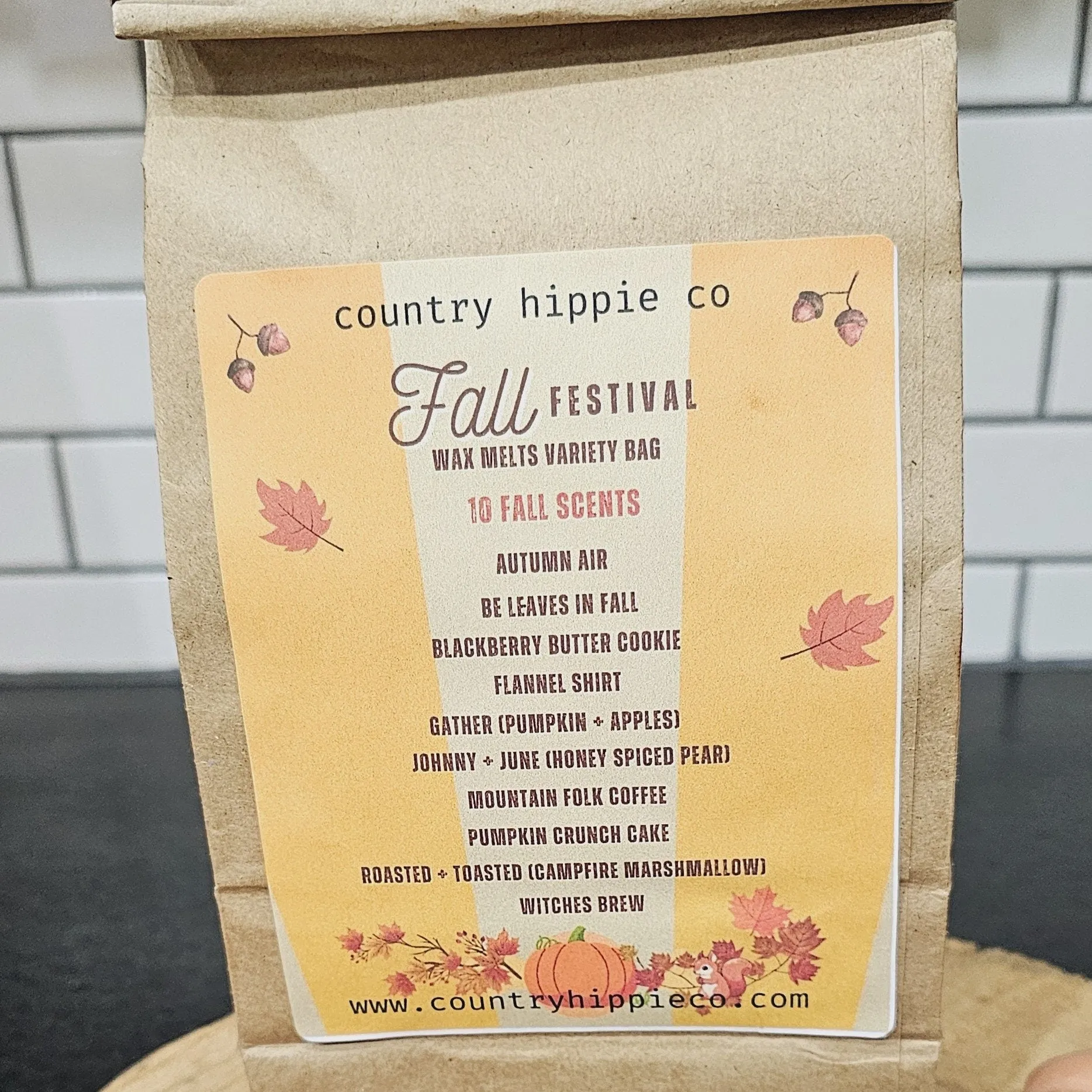 FALL FESTIVAL Wax Melts Variety Bag (10 Fall Scents)