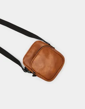 Faux leather pouch bag