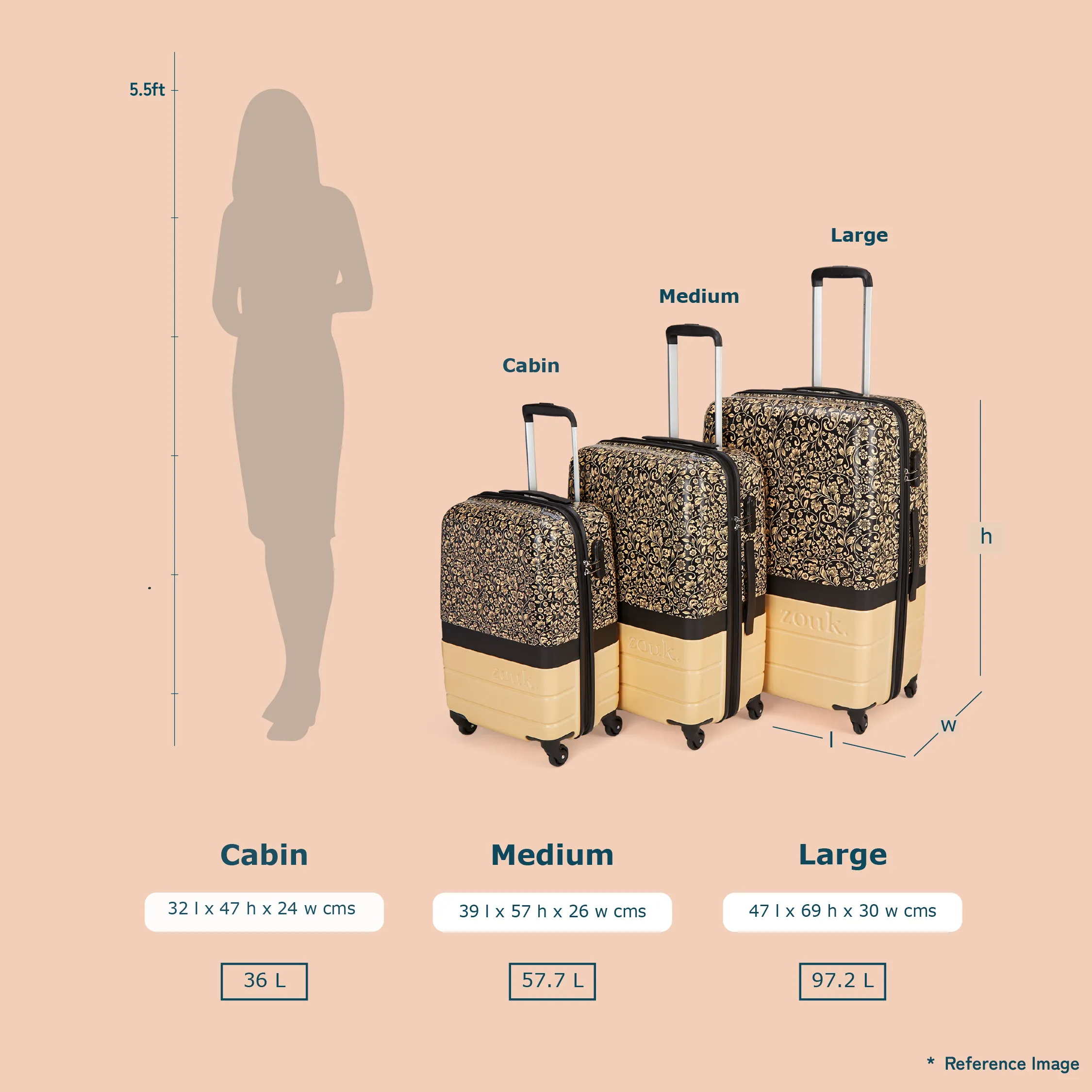 FloMotif Raahi Trolley Bag