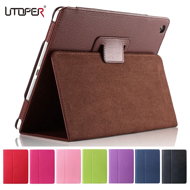 For Apple ipad 2 3 4 Case Auto Sleep /Wake Up Flip Litchi PU Leather Cover For New ipad 2 ipad 4 Smart Stand Holder Folio Case