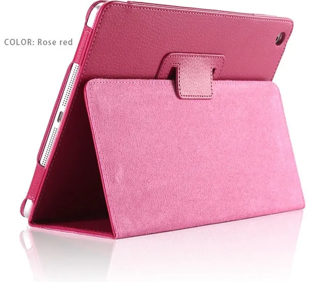 For Apple ipad Mini Case Magnetic Auto Wake Up/Sleep Flip PU Leather Case For New ipad Mini 1 2 3 Cover with Smart Stand Holder