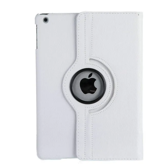 For Case Apple iPad 2 iPad 3 iPad 4 PU Leather Smart Stand Flip Case Cover 360 Rotating Screen Protector Film Stylus Pen Gifts