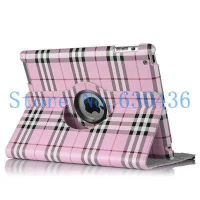 For Case Apple iPad 2 iPad 3 iPad 4 PU Leather Smart Stand Flip Case Cover 360 Rotating Screen Protector Film Stylus Pen Gifts