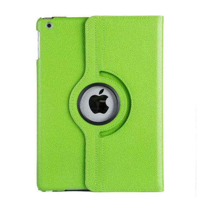 For Case Apple iPad 2 iPad 3 iPad 4 PU Leather Smart Stand Flip Case Cover 360 Rotating Screen Protector Film Stylus Pen Gifts