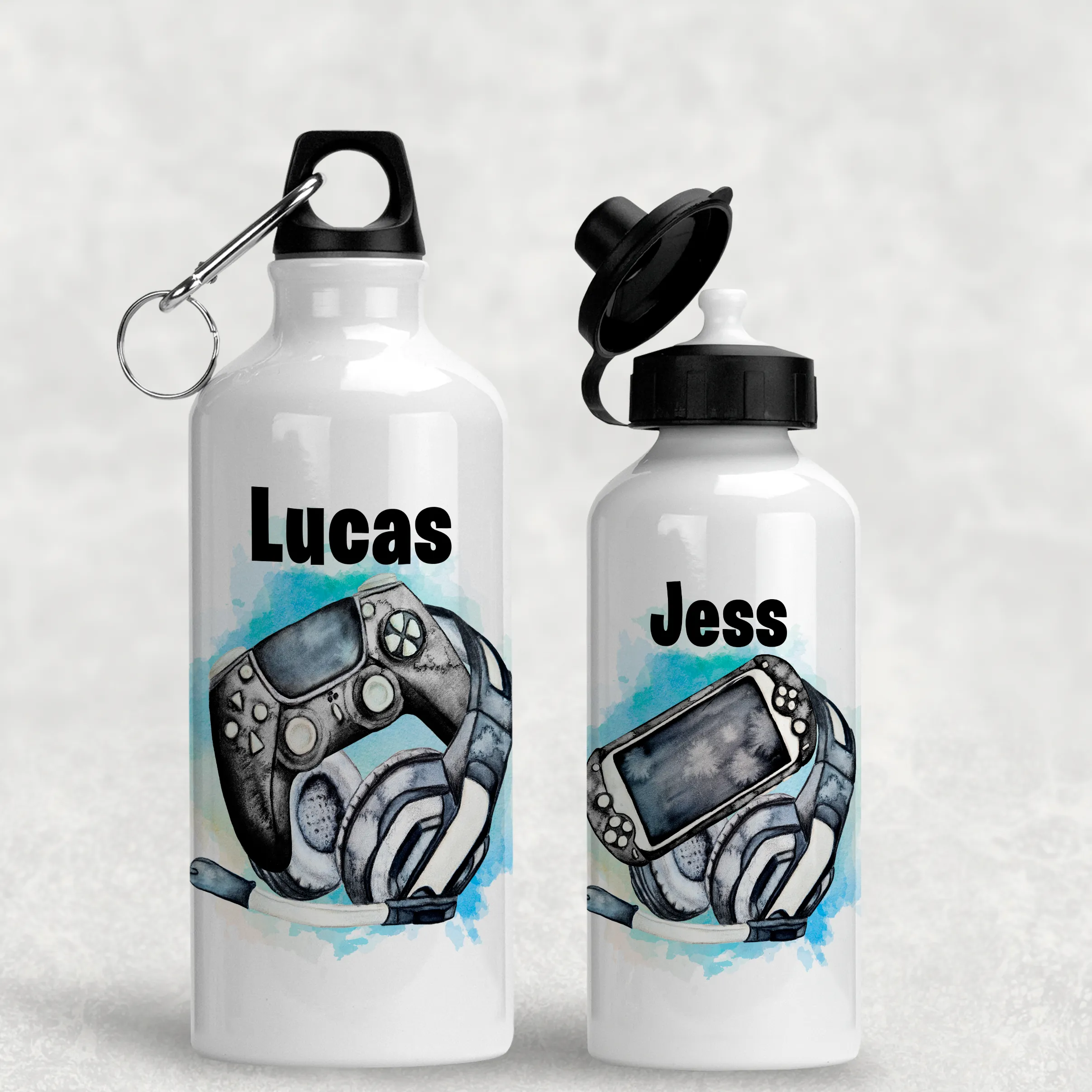 Gamer Controller Personalised Water Bottle - 400/600ml