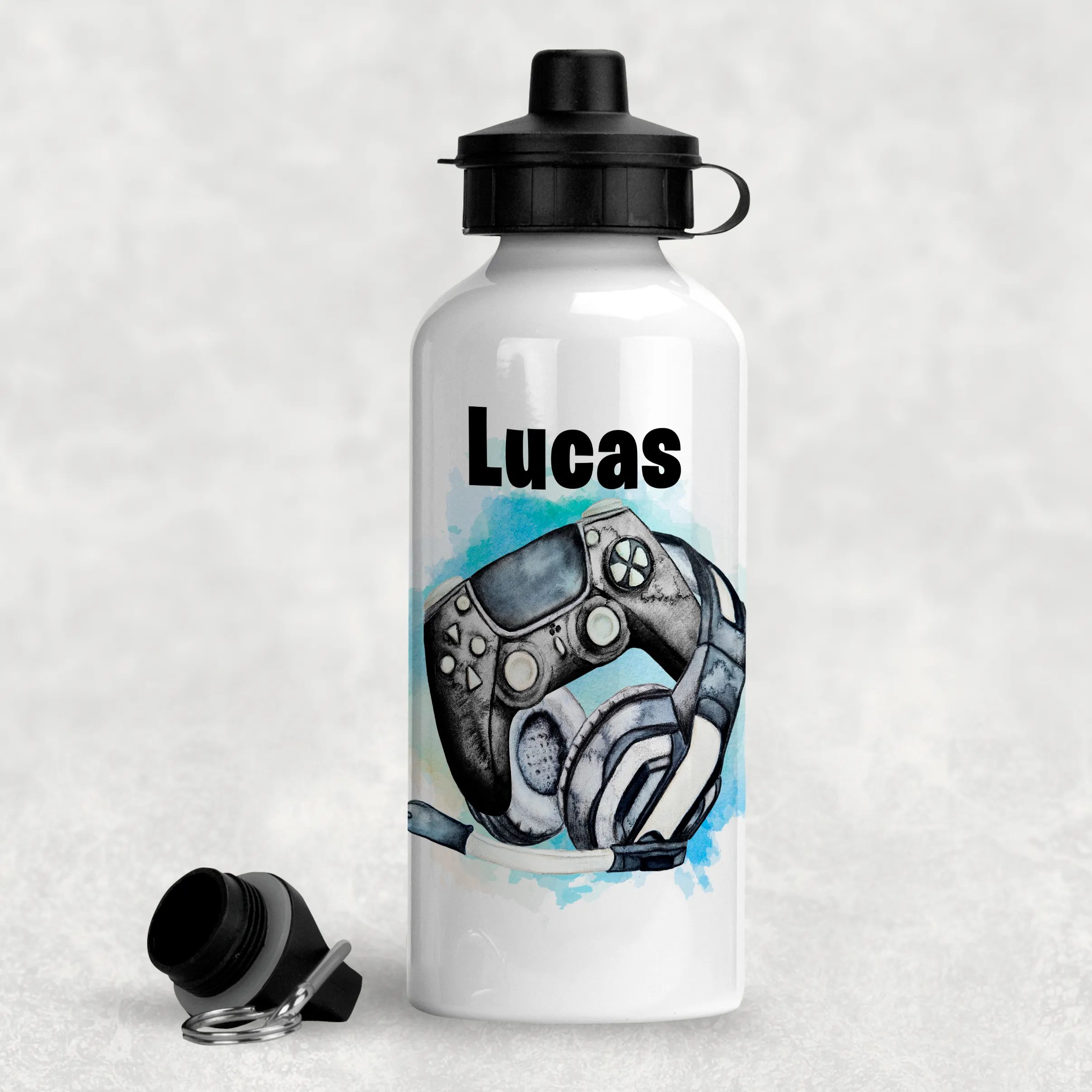 Gamer Controller Personalised Water Bottle - 400/600ml