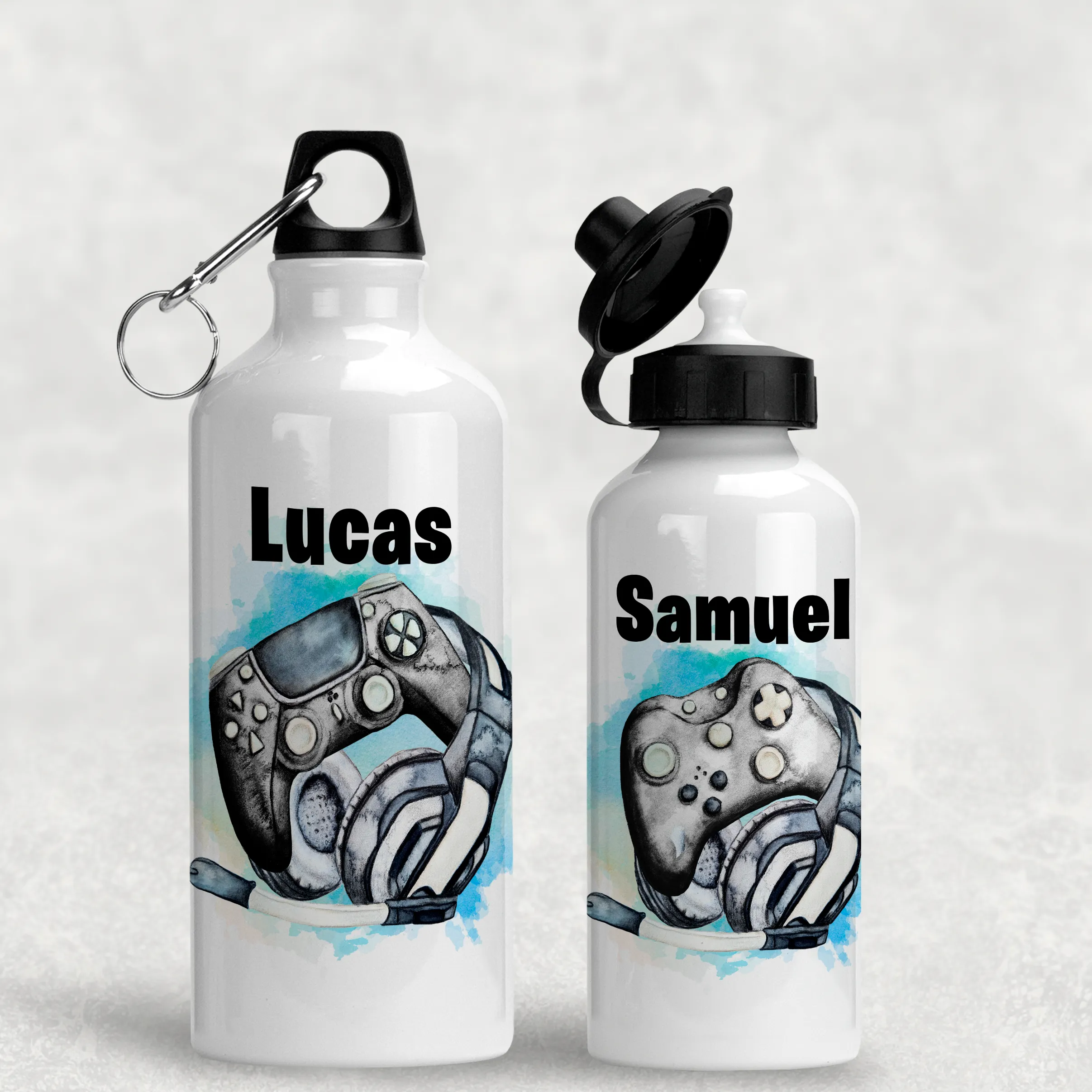 Gamer Controller Personalised Water Bottle - 400/600ml