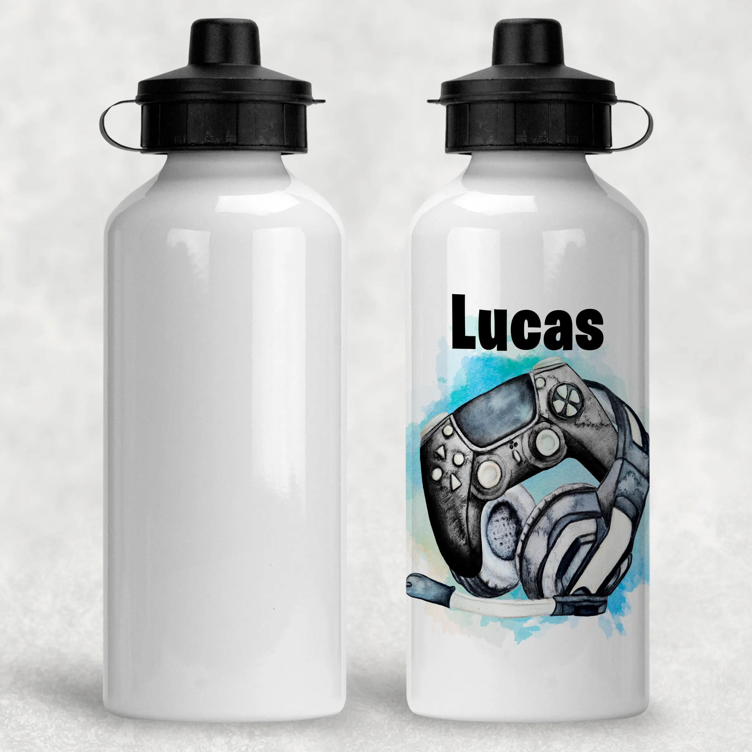 Gamer Controller Personalised Water Bottle - 400/600ml