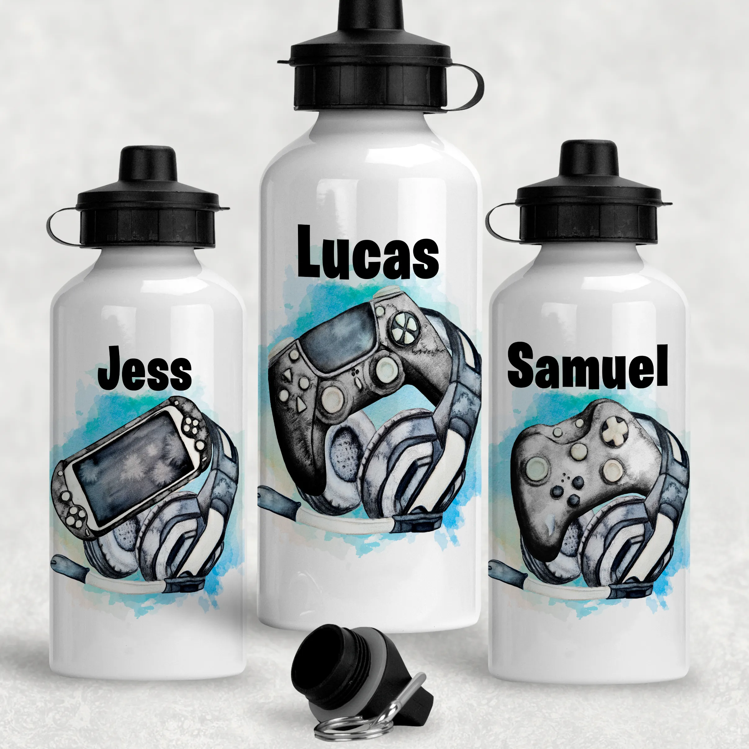 Gamer Controller Personalised Water Bottle - 400/600ml