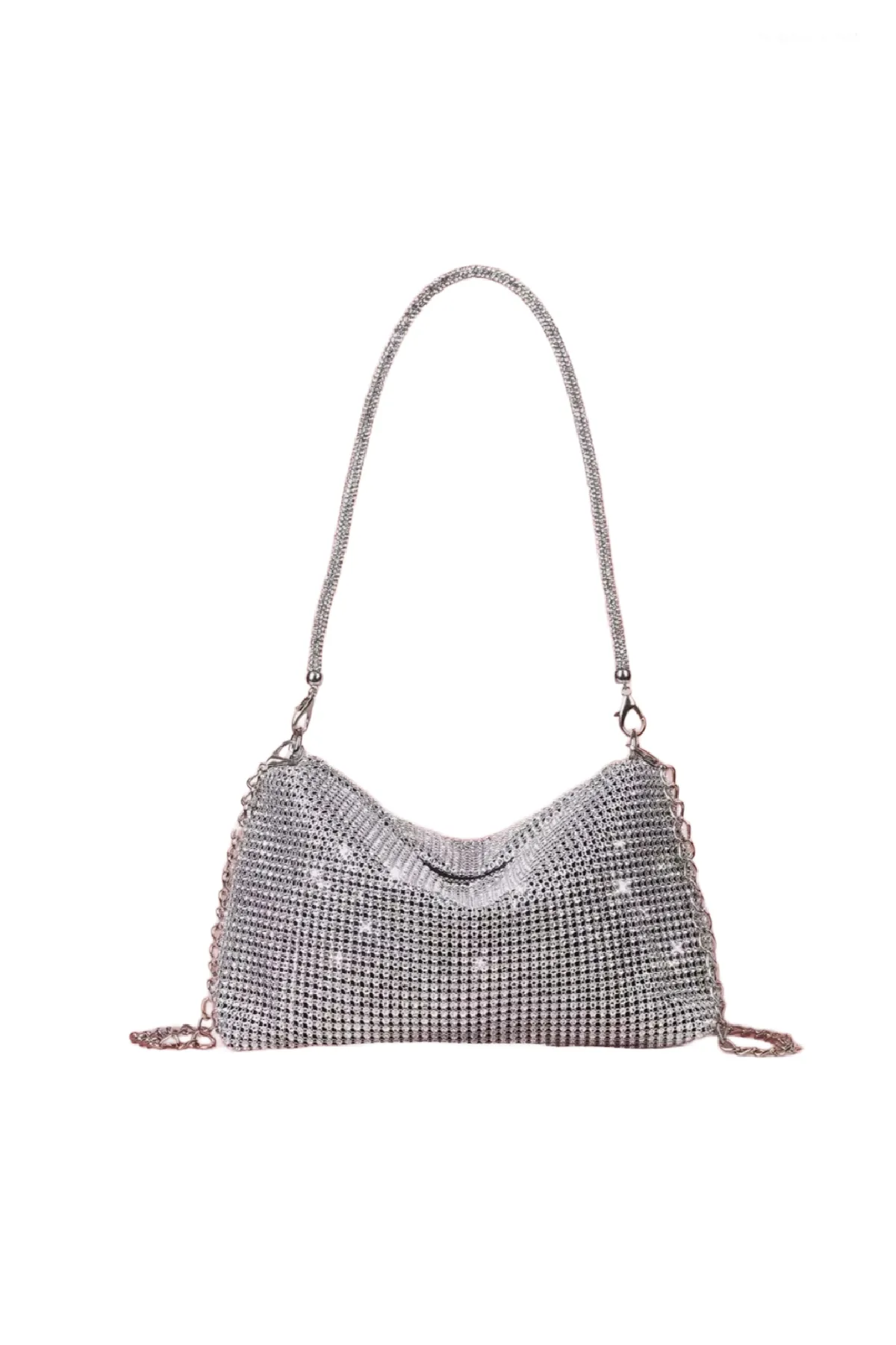 Glamorous Rhinestone Bag (Silver)