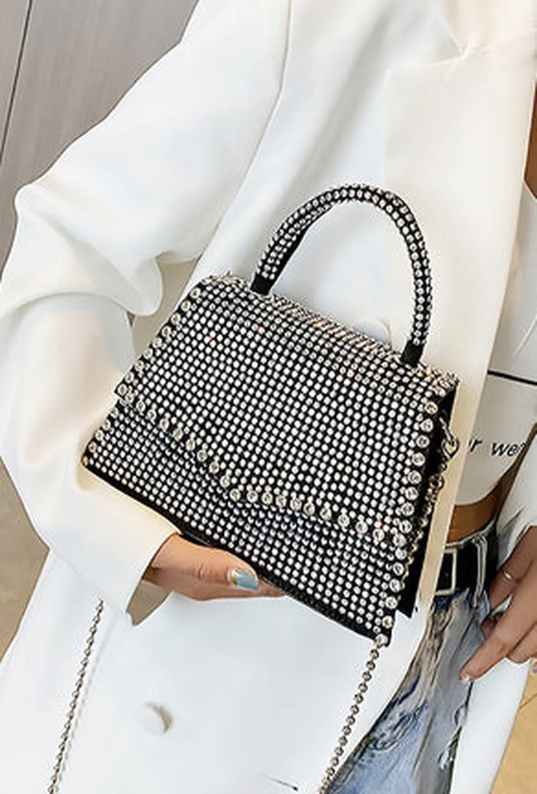 GRIECHE - STUDDED KELLY BAG