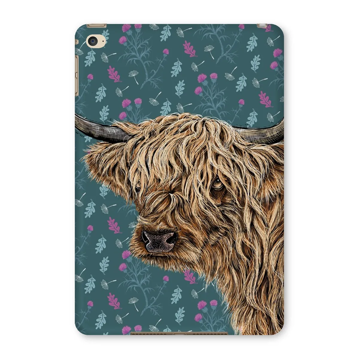 Highland Cow Tablet Case