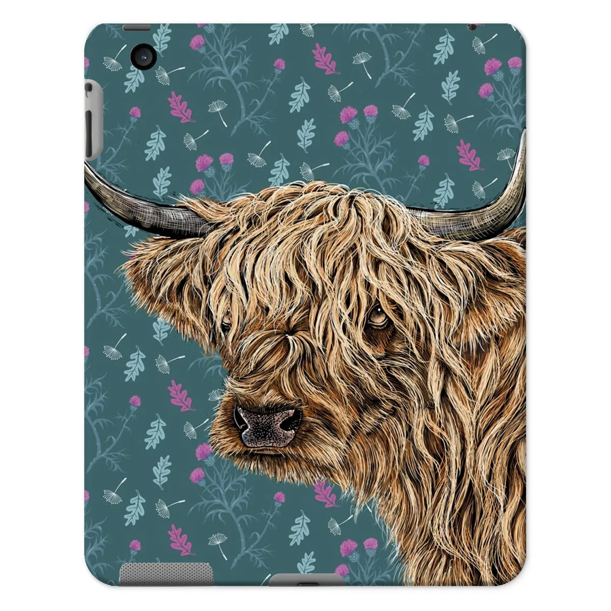 Highland Cow Tablet Case