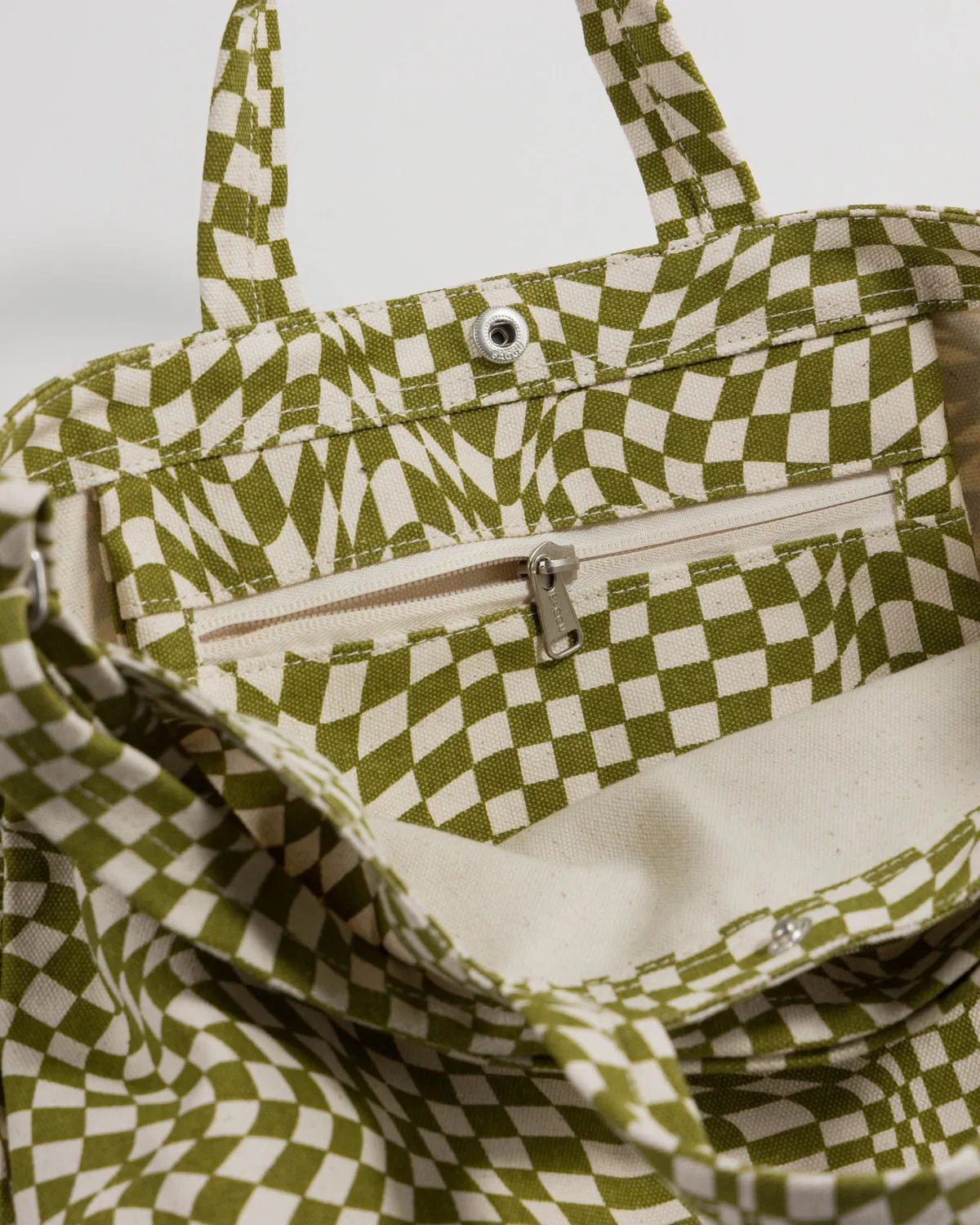 Horizontal Duck Bag - Moss Trippy Checker