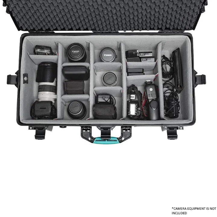 HPRC 2745W - Wheeled Hard Case w/ Second Skin Liner & Dividers - Black