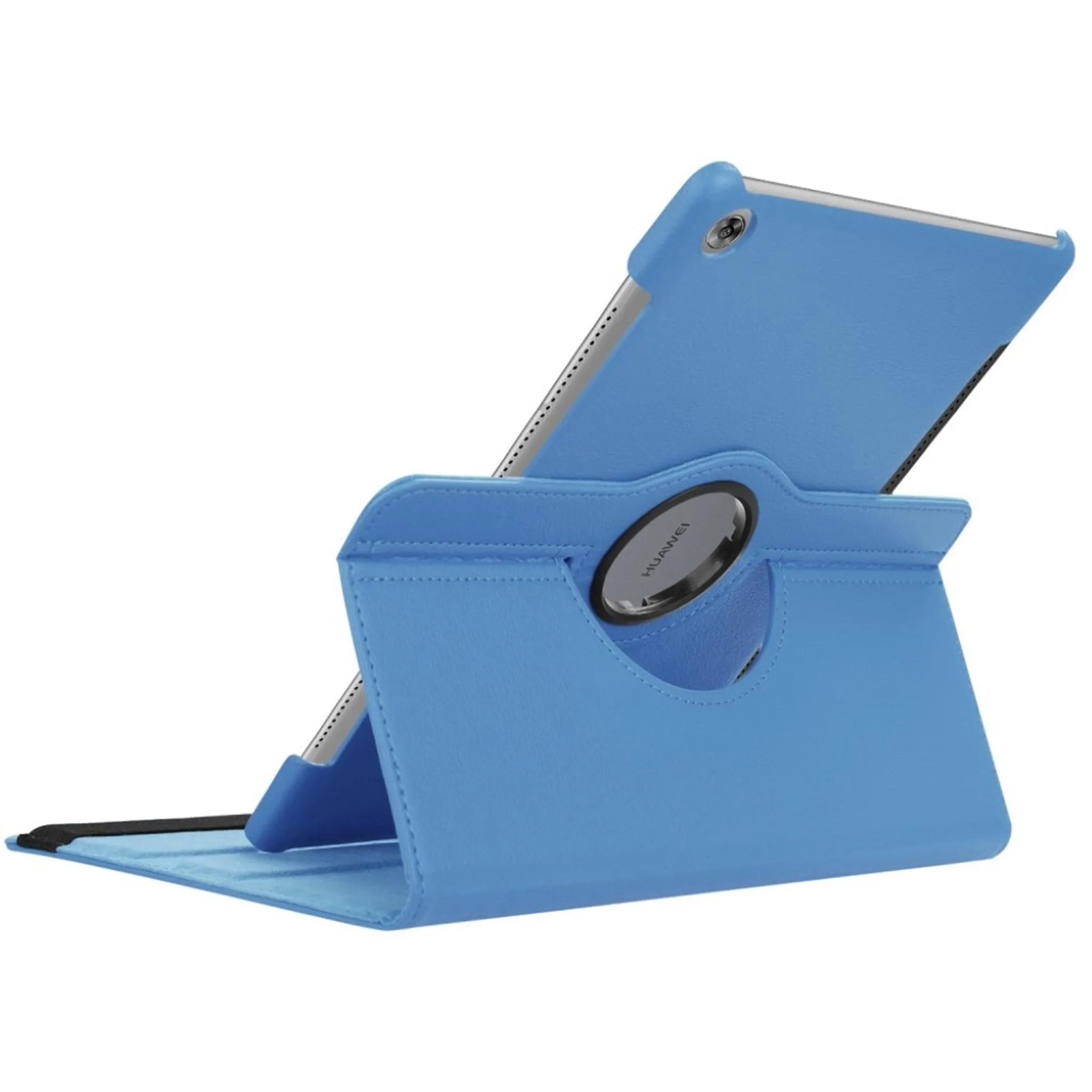 Huawei MediaPad M5 10 litchi grain leather flip case - Baby Blue