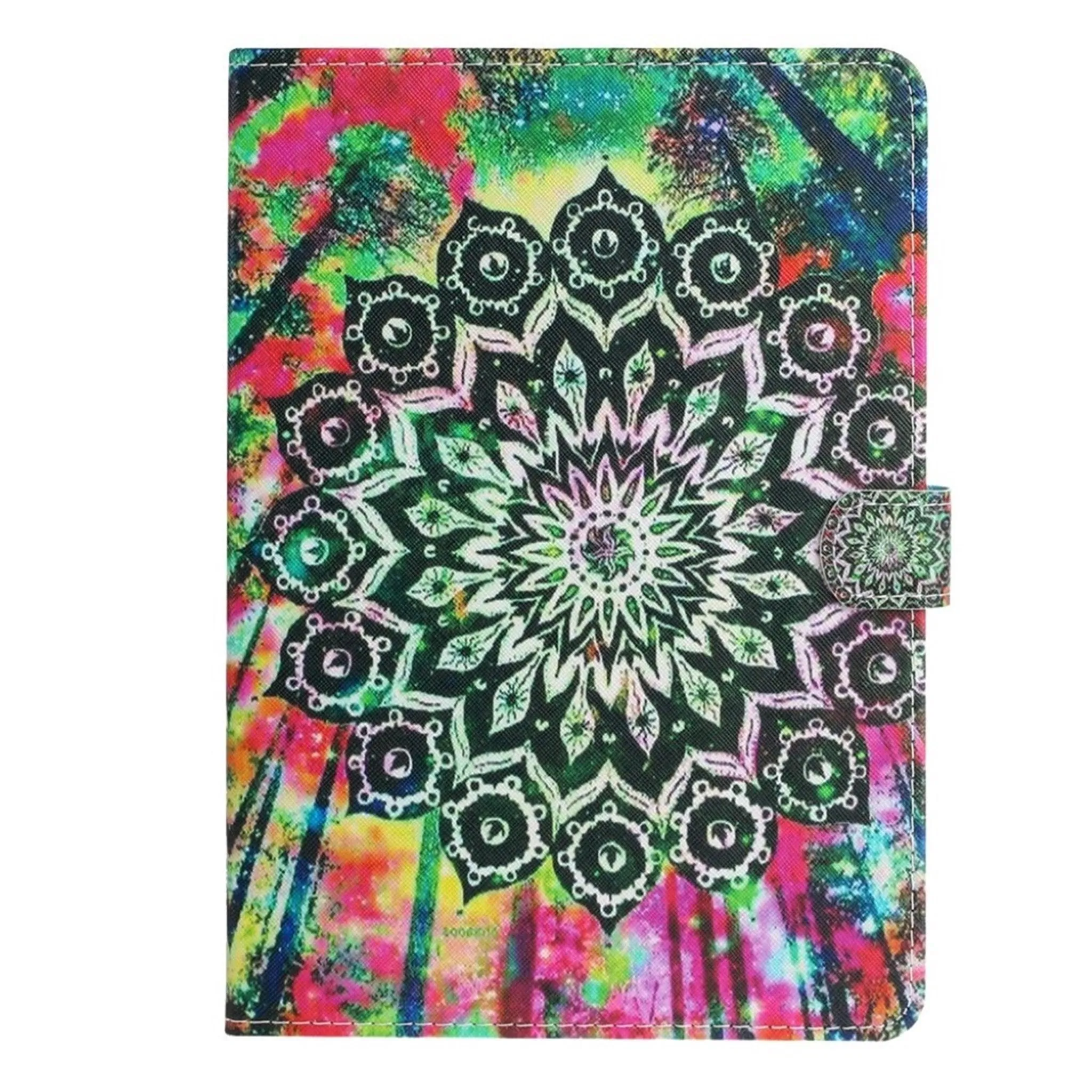 iPad 10.2 (2019) trendy patterned leather flip case - Flower and Trees