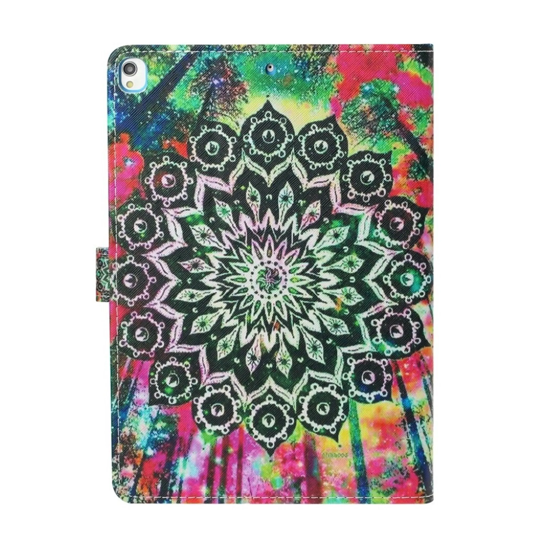 iPad 10.2 (2019) trendy patterned leather flip case - Flower and Trees