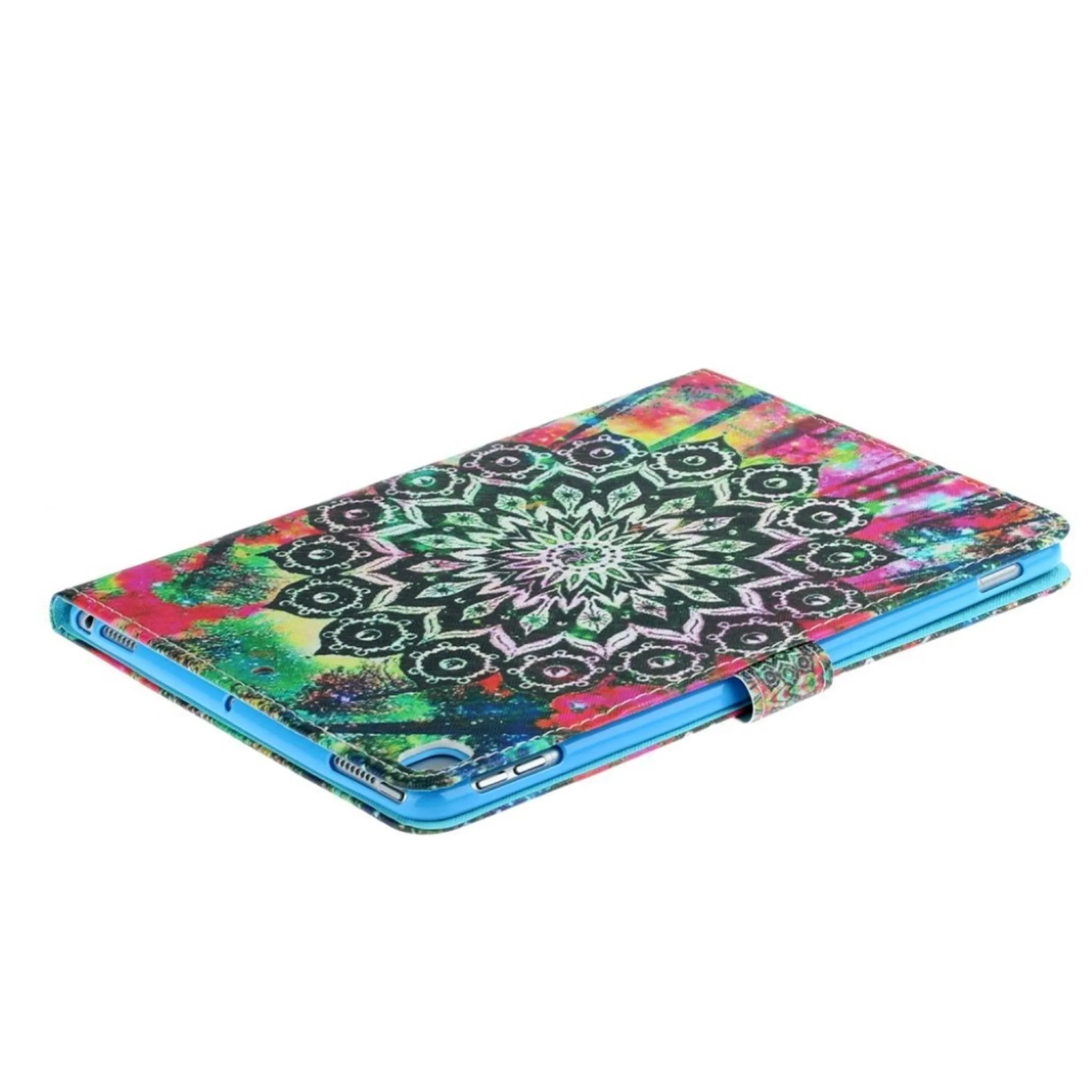 iPad 10.2 (2019) trendy patterned leather flip case - Flower and Trees