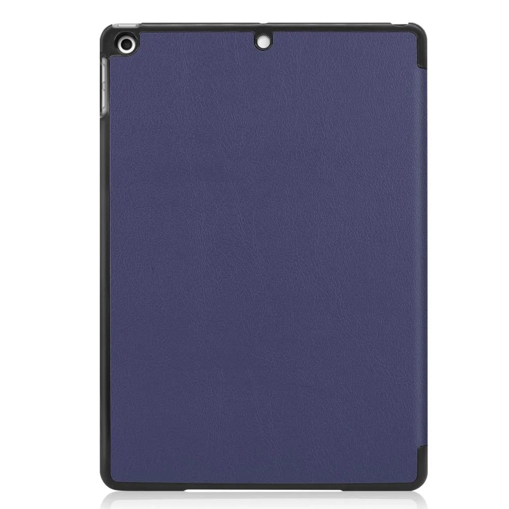 iPad 10.2 (2021) / (2020) / (2019) tri-fold PU leather flip case - Dark Blue