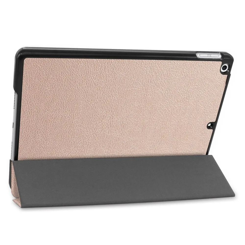 iPad 10.2 (2021) / (2020) / (2019) tri-fold PU leather flip case - Gold