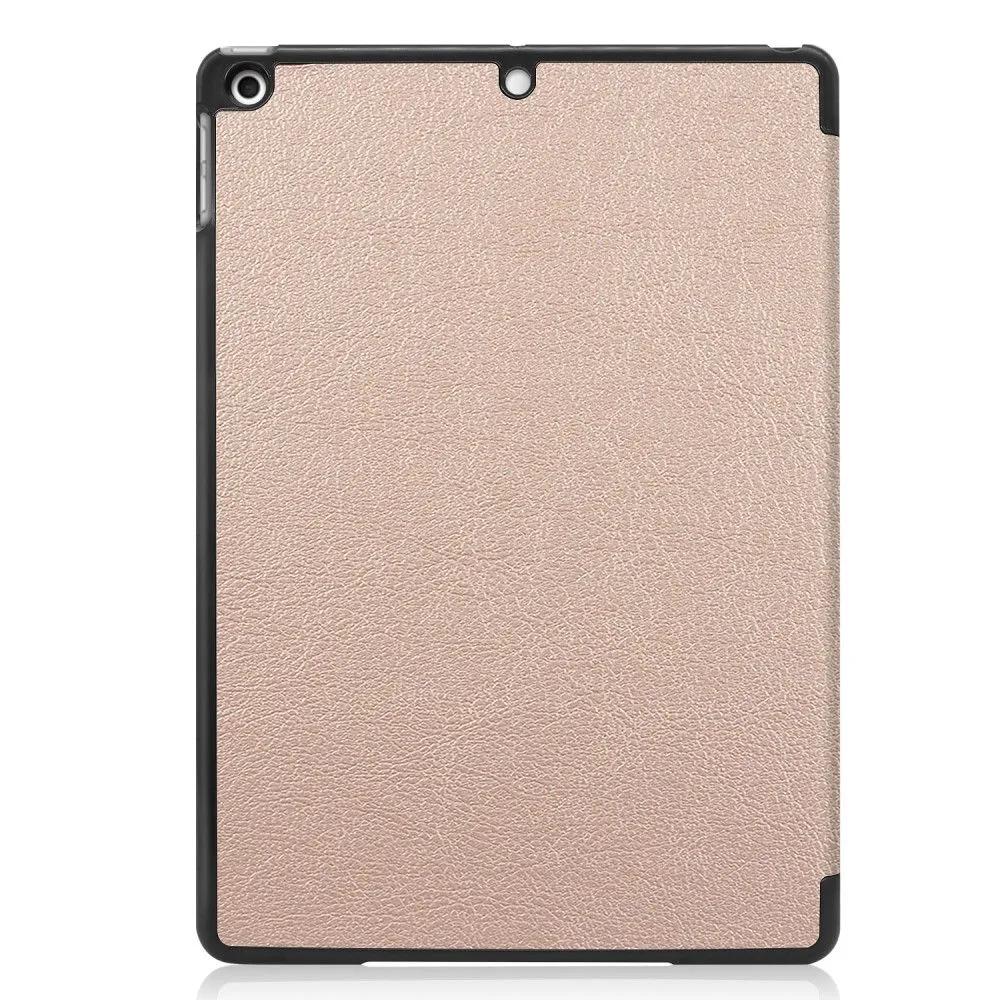 iPad 10.2 (2021) / (2020) / (2019) tri-fold PU leather flip case - Gold