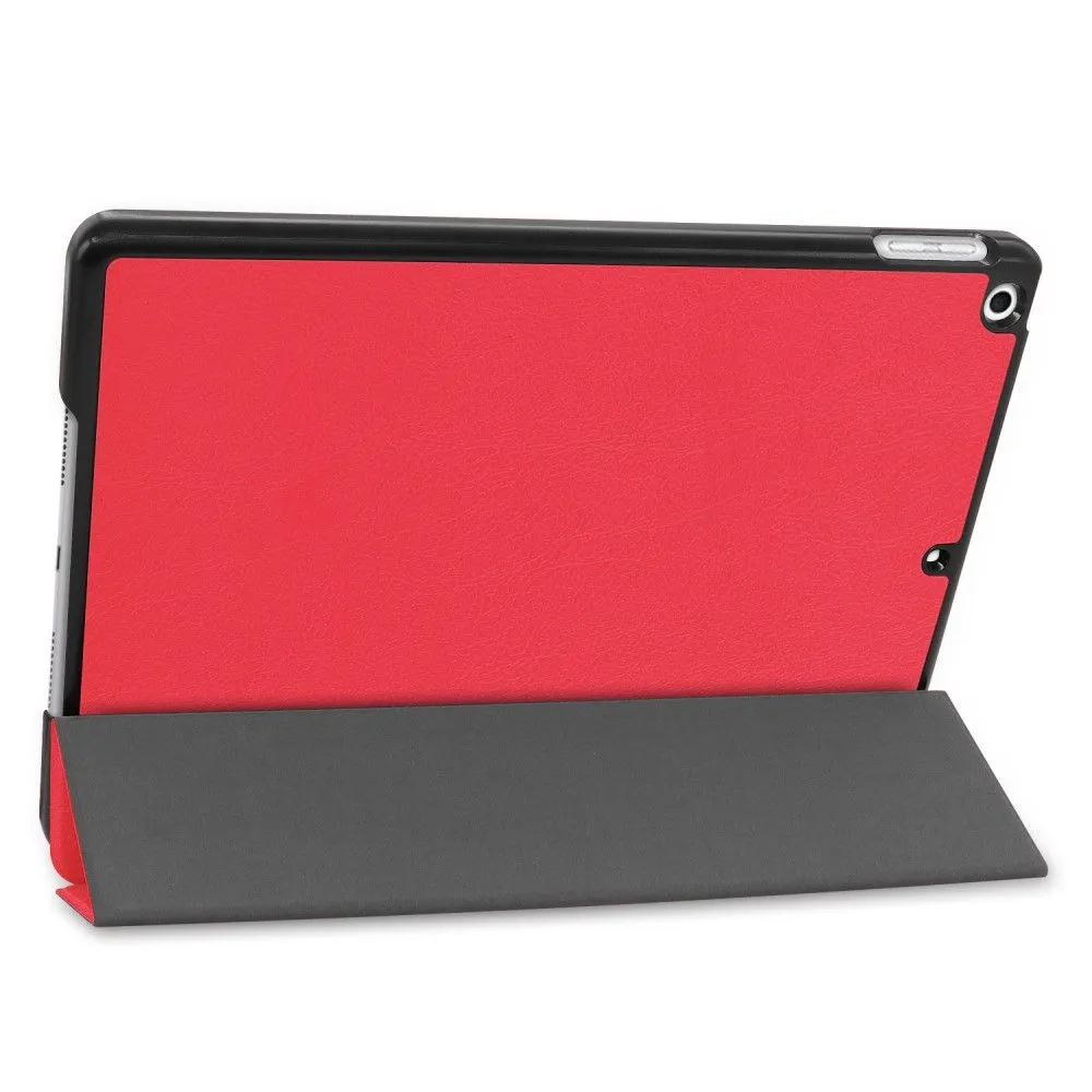 iPad 10.2 (2021) / (2020) / (2019) tri-fold PU leather flip case - Red