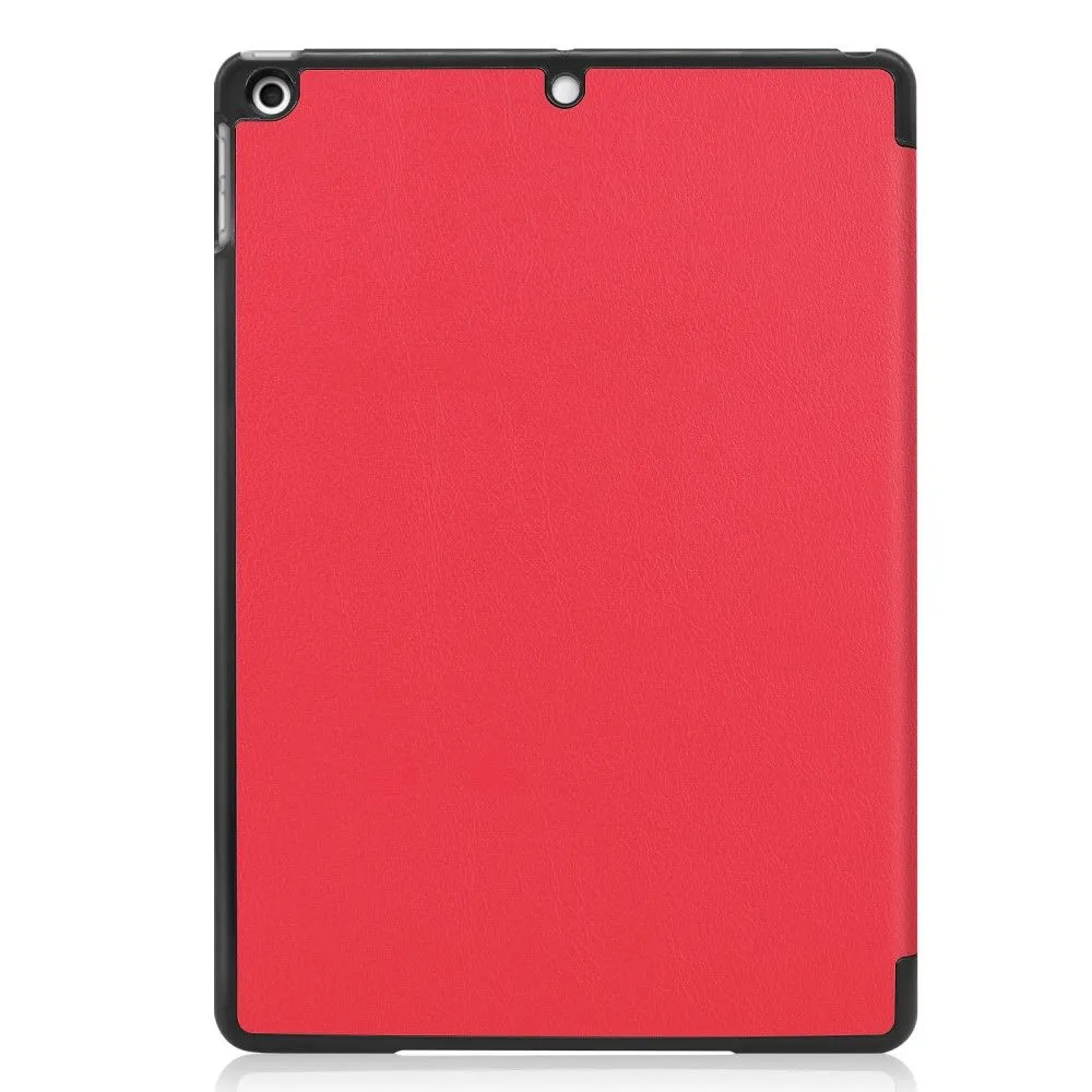 iPad 10.2 (2021) / (2020) / (2019) tri-fold PU leather flip case - Red