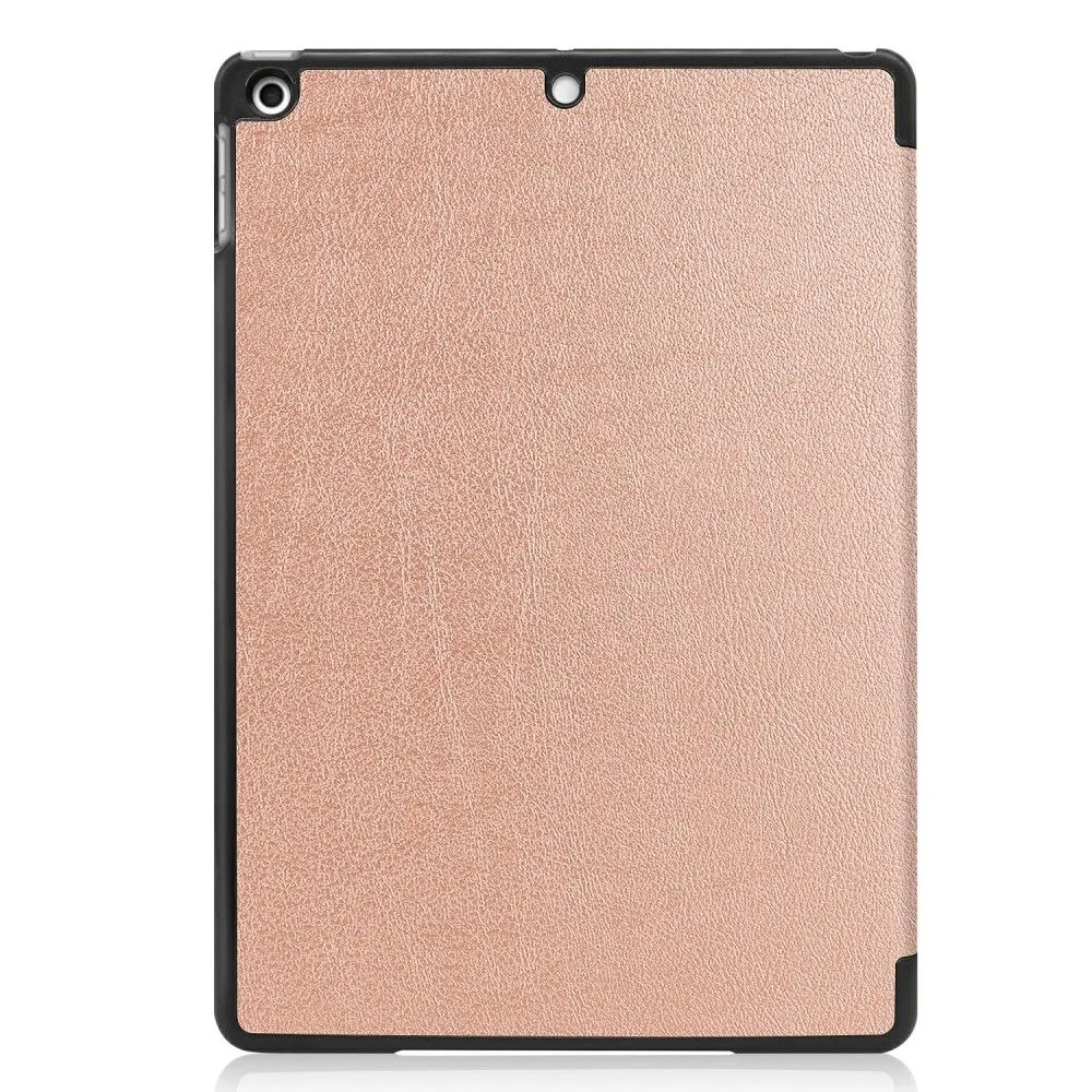 iPad 10.2 (2021) / (2020) / (2019) tri-fold PU leather flip case - Rose Gold