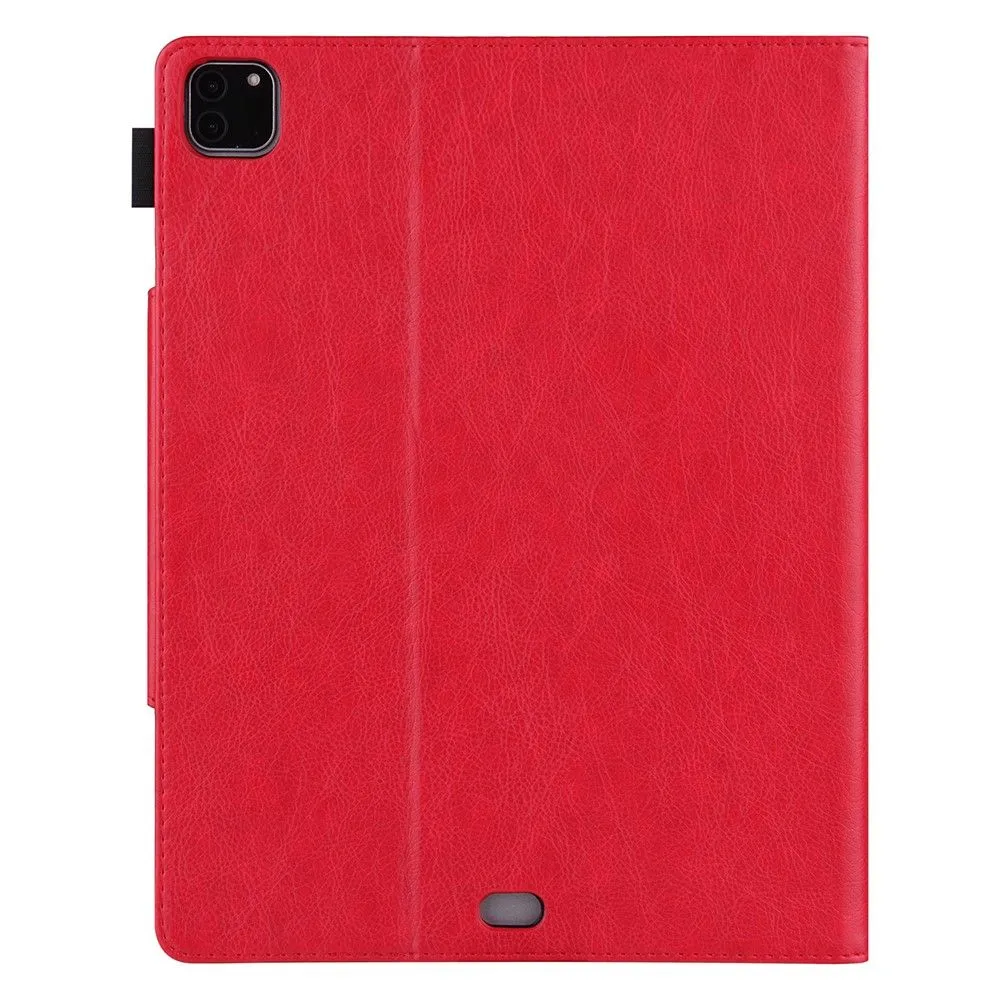 iPad Pro 12.9 (2021) / (2020) / (2018) PU leather flip case with card slots - Red