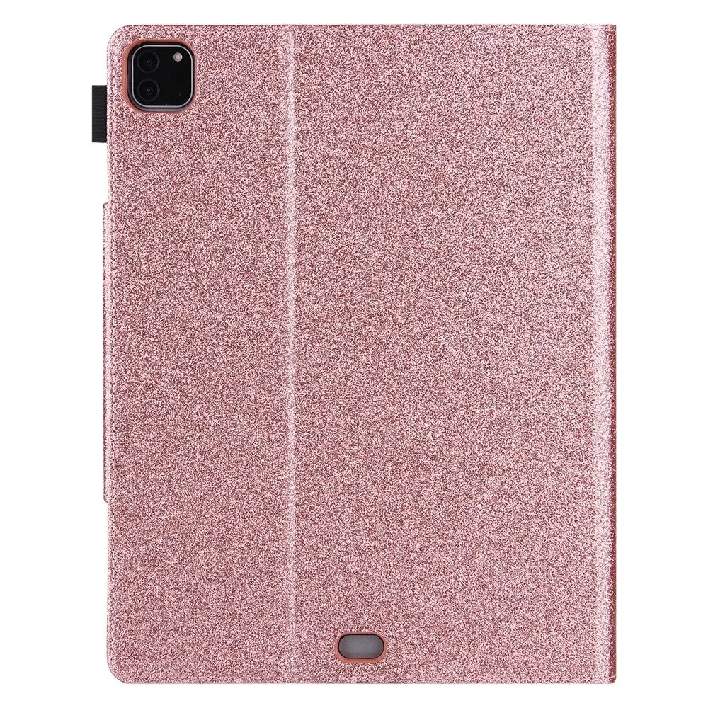 iPad Pro 12.9 (2021) / (2020) / (2018) PU leather flip case with card slots - Rose Gold