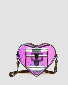 Iridescent PU Heart Shaped Bag