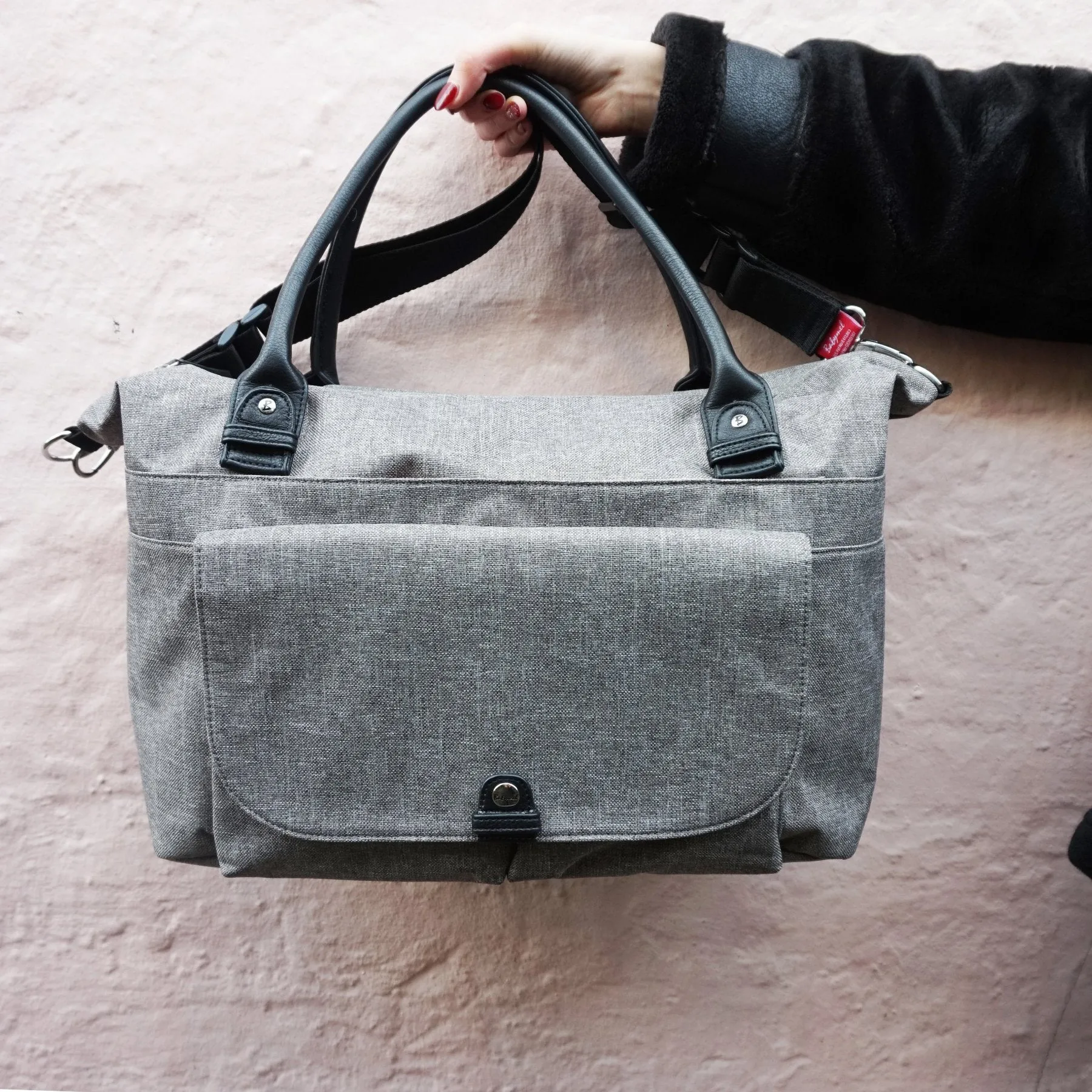 Jade Eco Nappy Bag - Grey