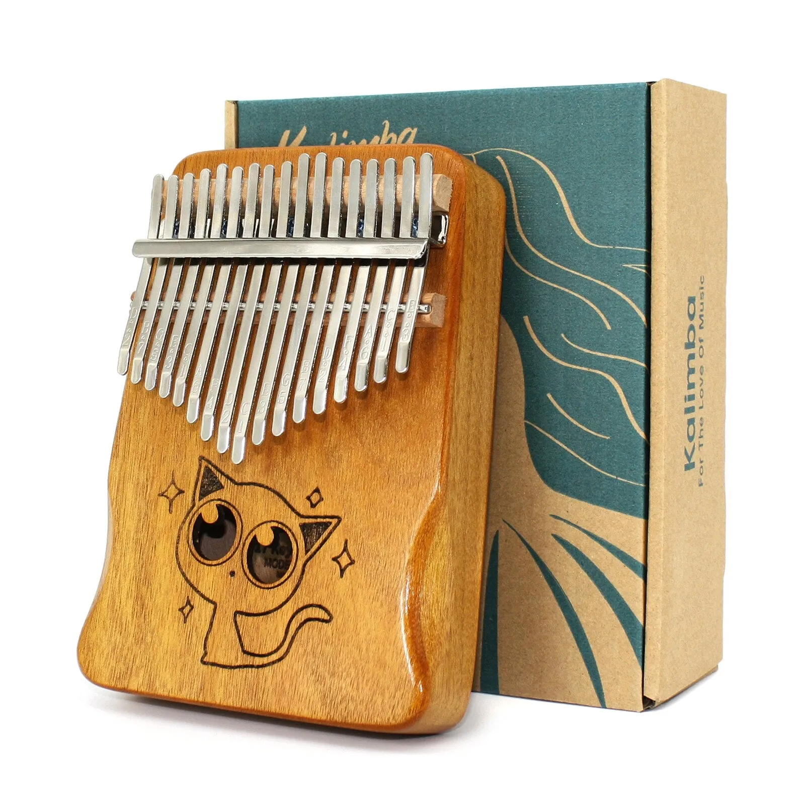 Kalimba 17 key Thumb Piano High Quality Wood Mahogany Mbira Body Musical Instruments Africa Kalimba Piano with Accessories