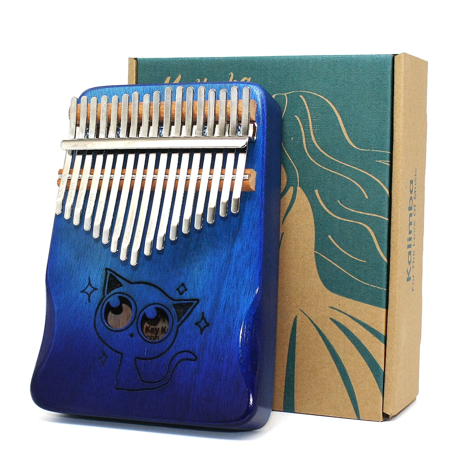 Kalimba 17 key Thumb Piano High Quality Wood Mahogany Mbira Body Musical Instruments Africa Kalimba Piano with Accessories