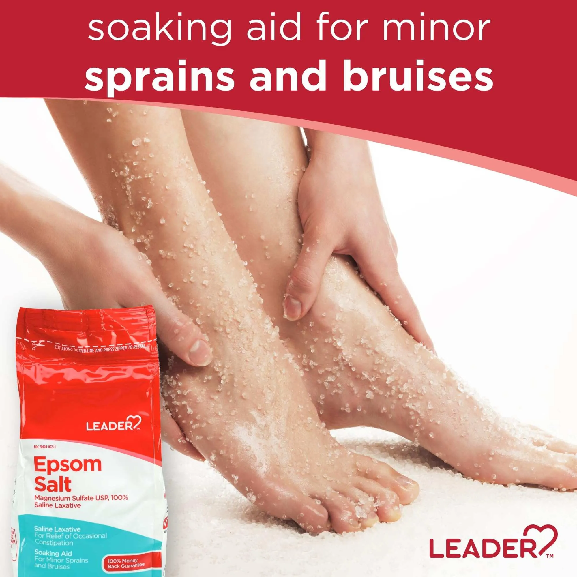 Leader Granules Epsom Salt - 1 Ib