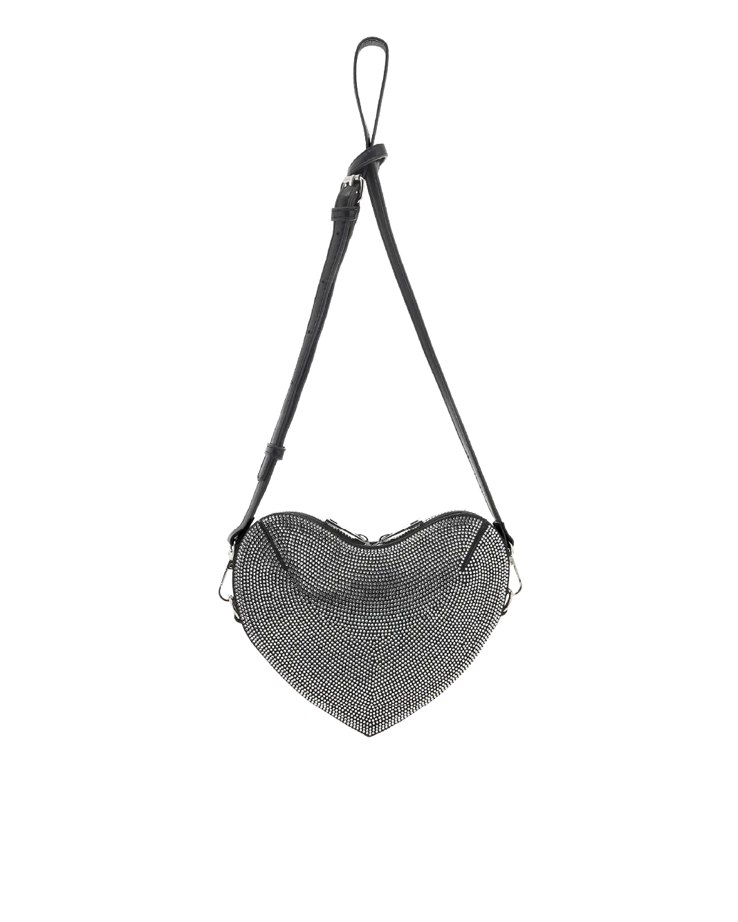 LELLO CROSS BODY BAG - BLACK-SILVER DIAMANTE