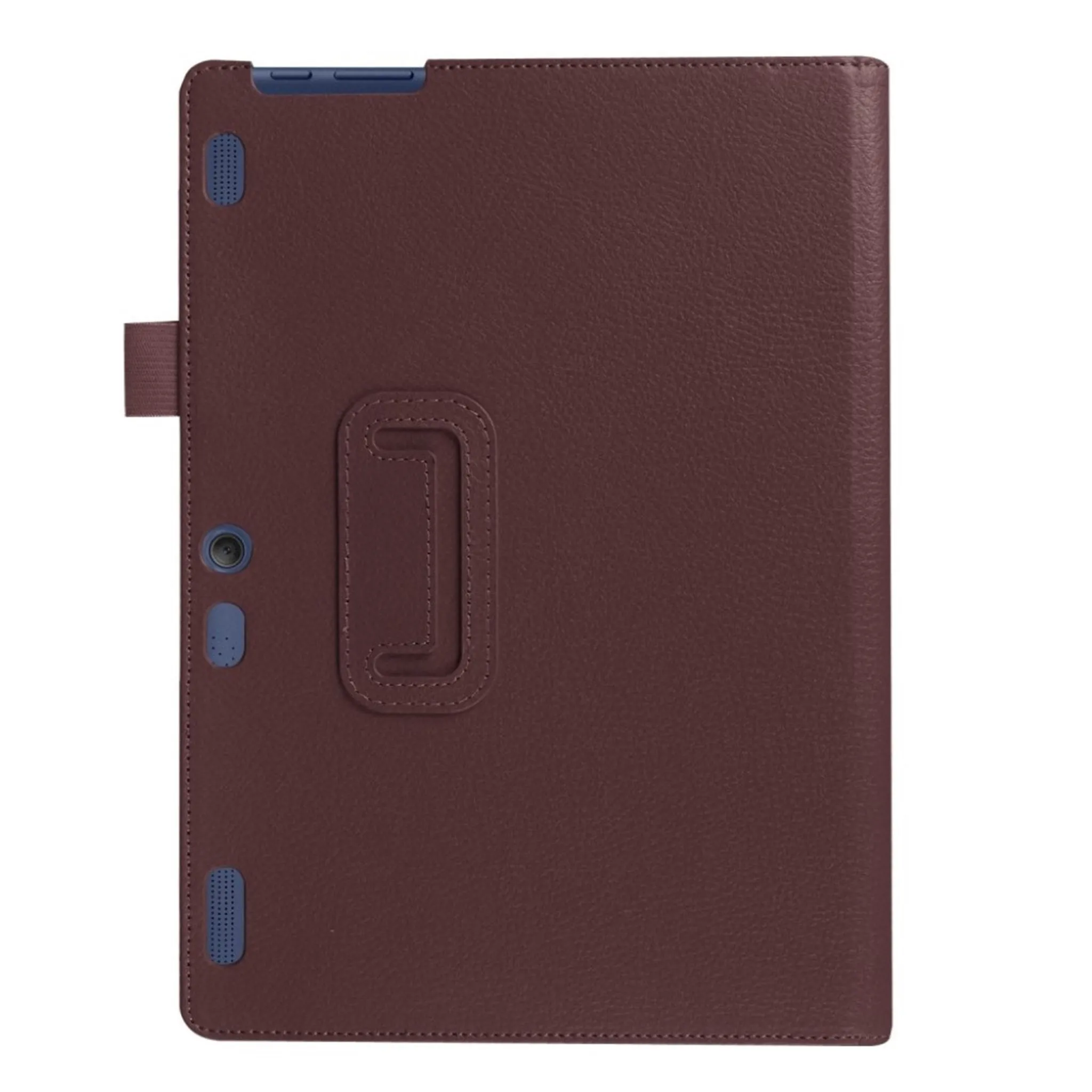 Lenovo Tab 10 TB-X103F litchi skin leather flip case - Brown