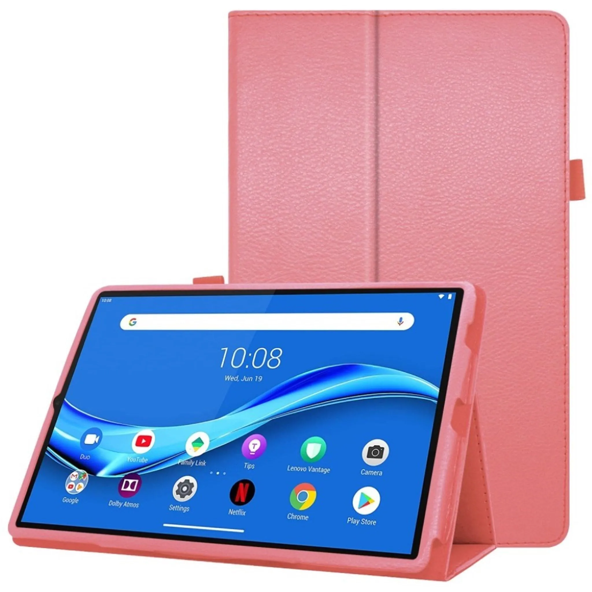 Lenovo Tab M10 HD Gen 2 litchi texture leather case - Pink